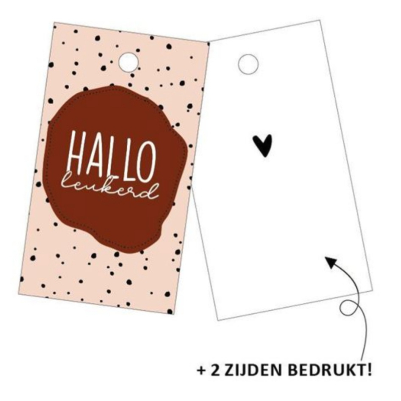 Cadeaulabels | Hallo leukerd
